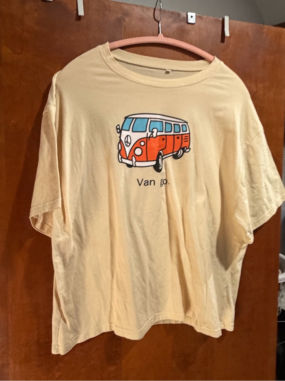 Kids Vanilla Yellow 'Van Go' Graphic Tee with Orange Van